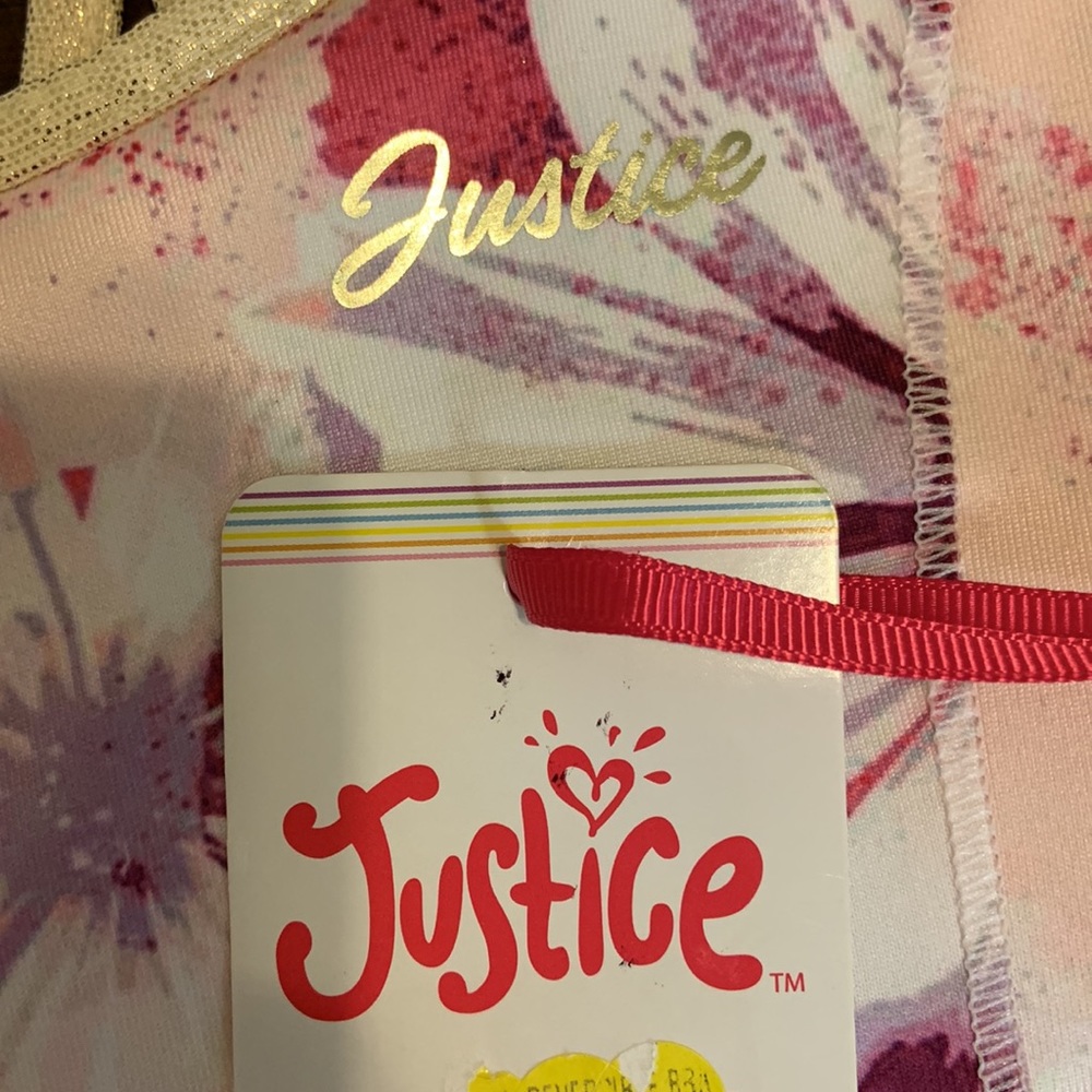 JUSTICE SPORT BRA (GIRL) REVERSIBLE - NWT - Picture 10 of 13